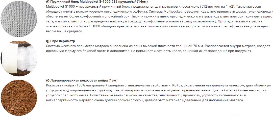 

Матрас Фабрика сна Gold G-7 110x200, Gold G-7 110x200