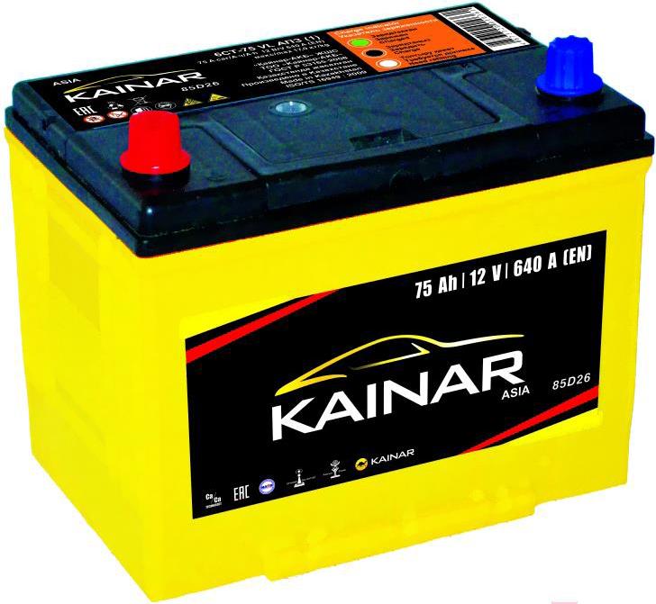 

Автомобильный аккумулятор Kainar Asia 75 JL+ (640A, 260*173*220) [070 20 38 02 0031 10 11 0 R], Аккумулятор Kainar Asia 75 JL+ (640A, 260*173*220) 070 20 38 02 0031 10 11 0 R