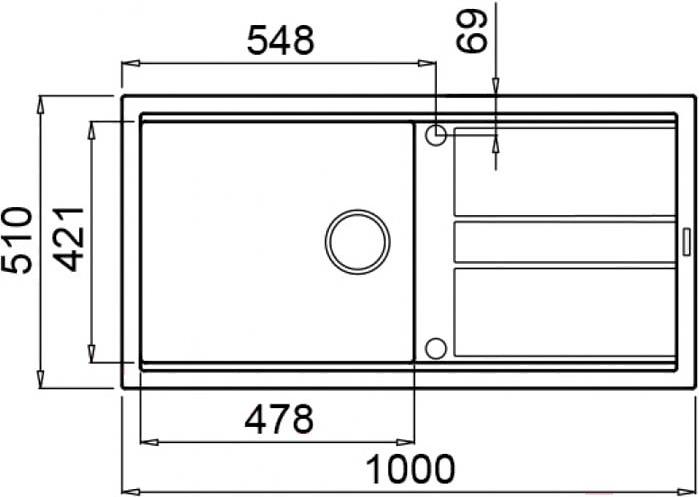 

Кухонная мойка Elleci Best 480 K86 Black [LKB48086], Кухонная мойка Elleci Best 480 Black 86