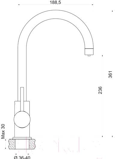

Смеситель Argo Spring 35-09/L, Spring 35-09/L