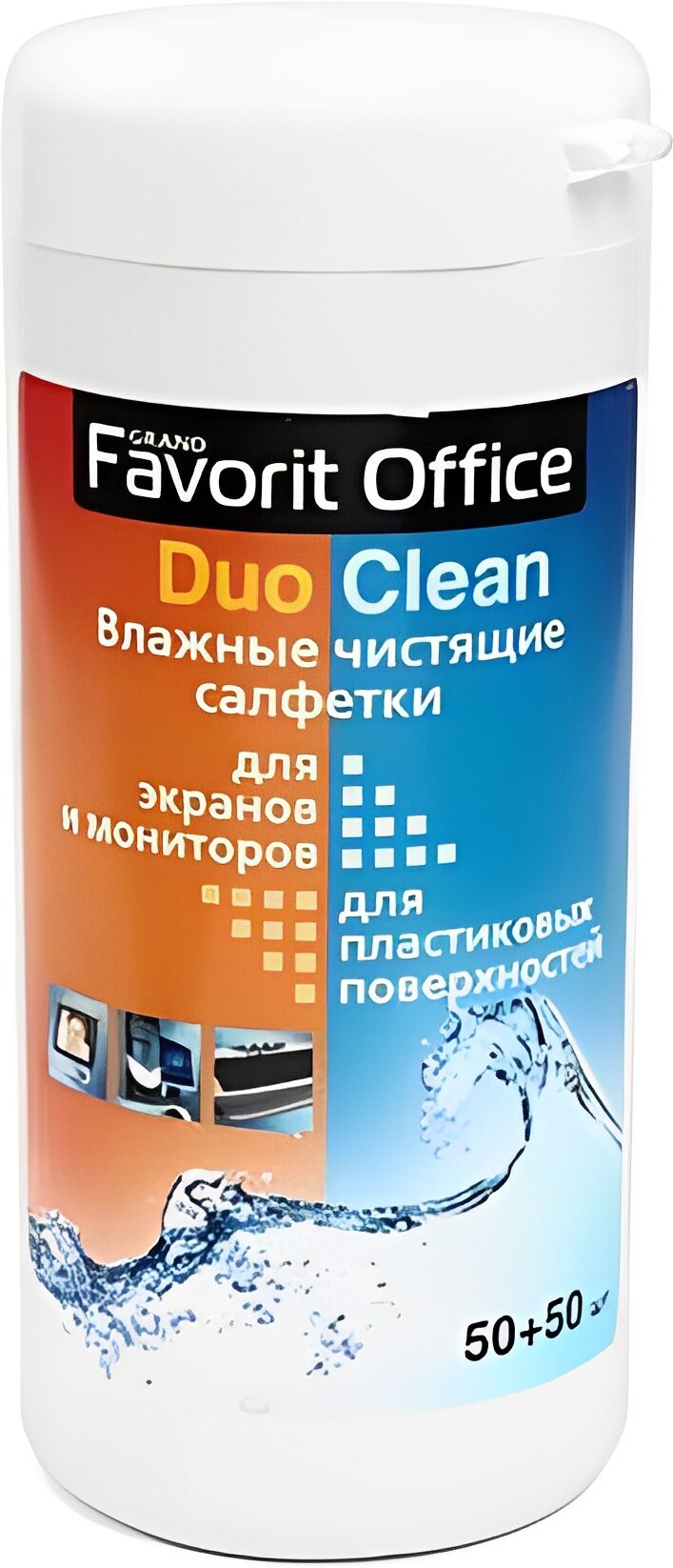 

Чистящие салфетки Favorit Office Duo Clean 50 + 50 (F325009)