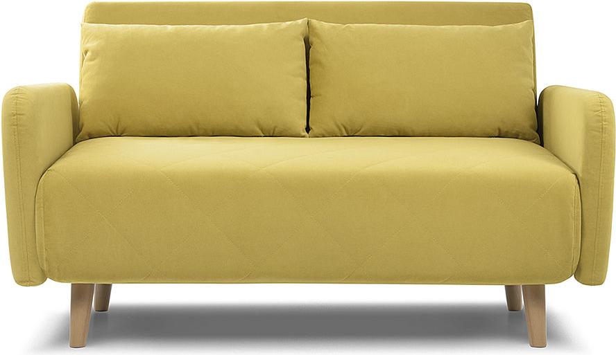 

Прямой диван Woodcraft Кускен Velvet Yellow, Кускен Velvet