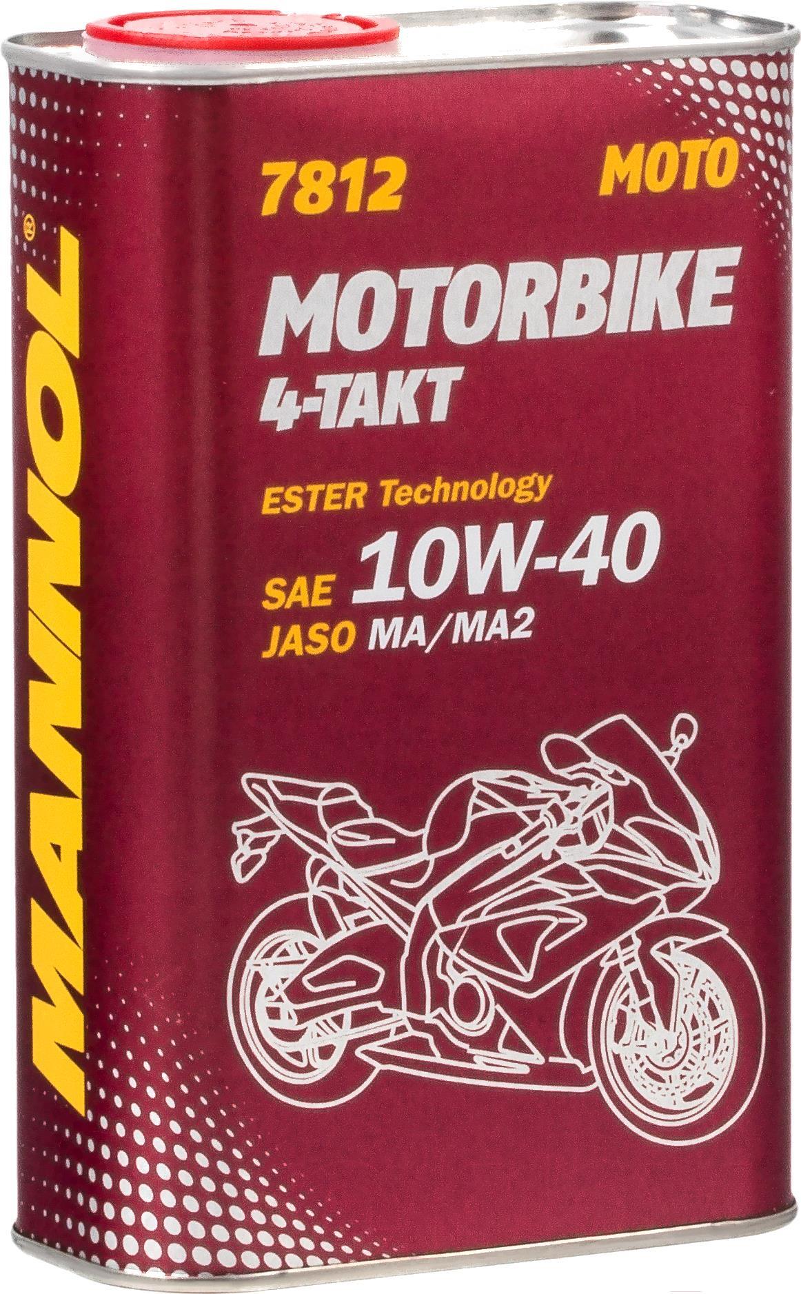 

Моторное масло Mannol 4-Takt Motorbike 10W40 1л [MN7812-1ME], Моторное масло Mannol 4-Takt Motorbike 10W40 1л MN7812-1ME