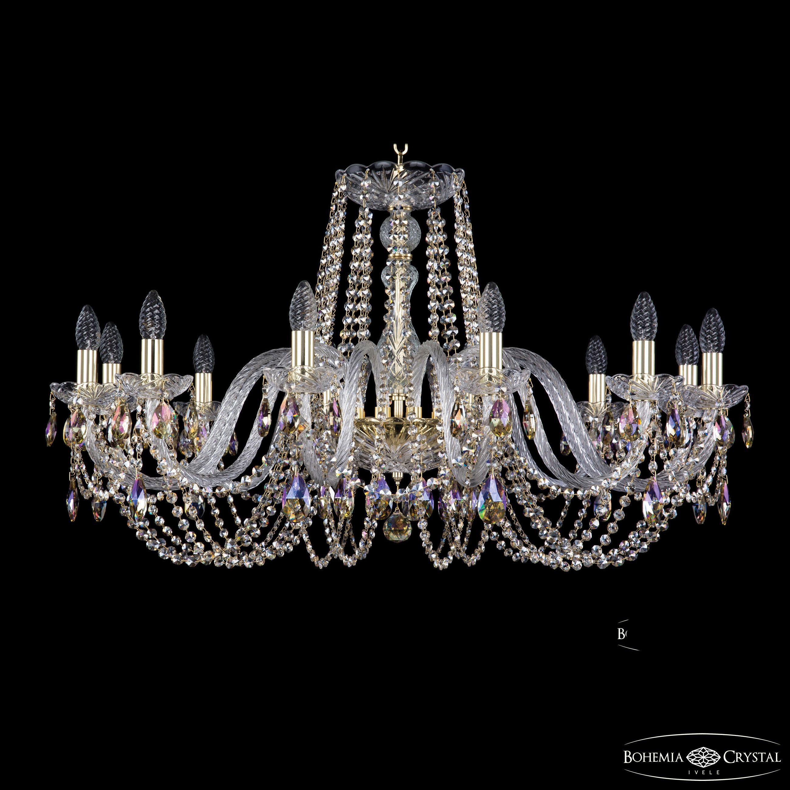 

Подвесная люстра Bohemia Ivele Crystal 1402/12/360 G R801