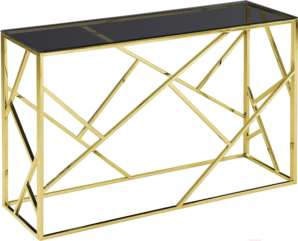 

Консоль Stool Group Арт деко золото/smoke [ECST-015-TG-SK 120x40], Стол консольный Stool Group Арт деко ECST-015-TG-SK 120x40 золото/smoke
