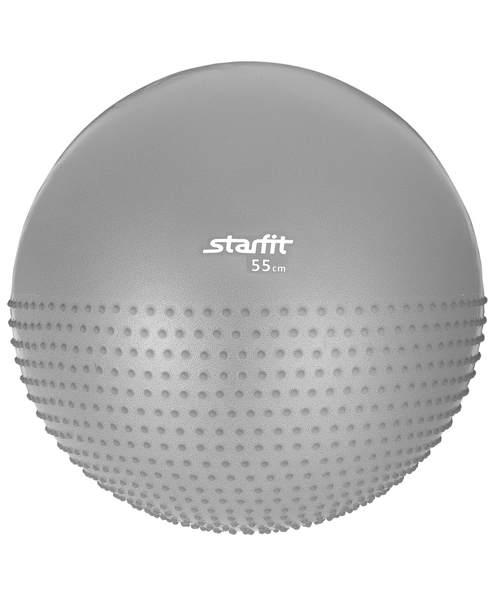 

Гимнастический мяч Starfit GB-201 55 см серый, GB-201 55см массажный