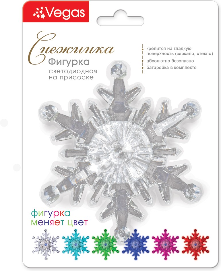 

Елочная игрушка Vegas Снежинка LED [55055], Елочная игрушка Vegas Снежинка LED 55055