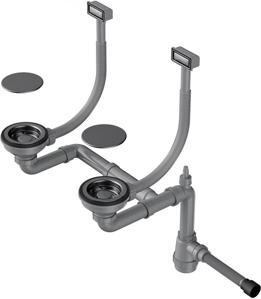 

Арматура для двухчашевых моек Omoikiri WK-2C-GM [4956498], WK-2C-GM