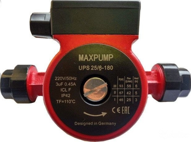 

Циркуляционный насос Maxpump UPS 25/6-180, Насос Maxpump UPS 25/6-180