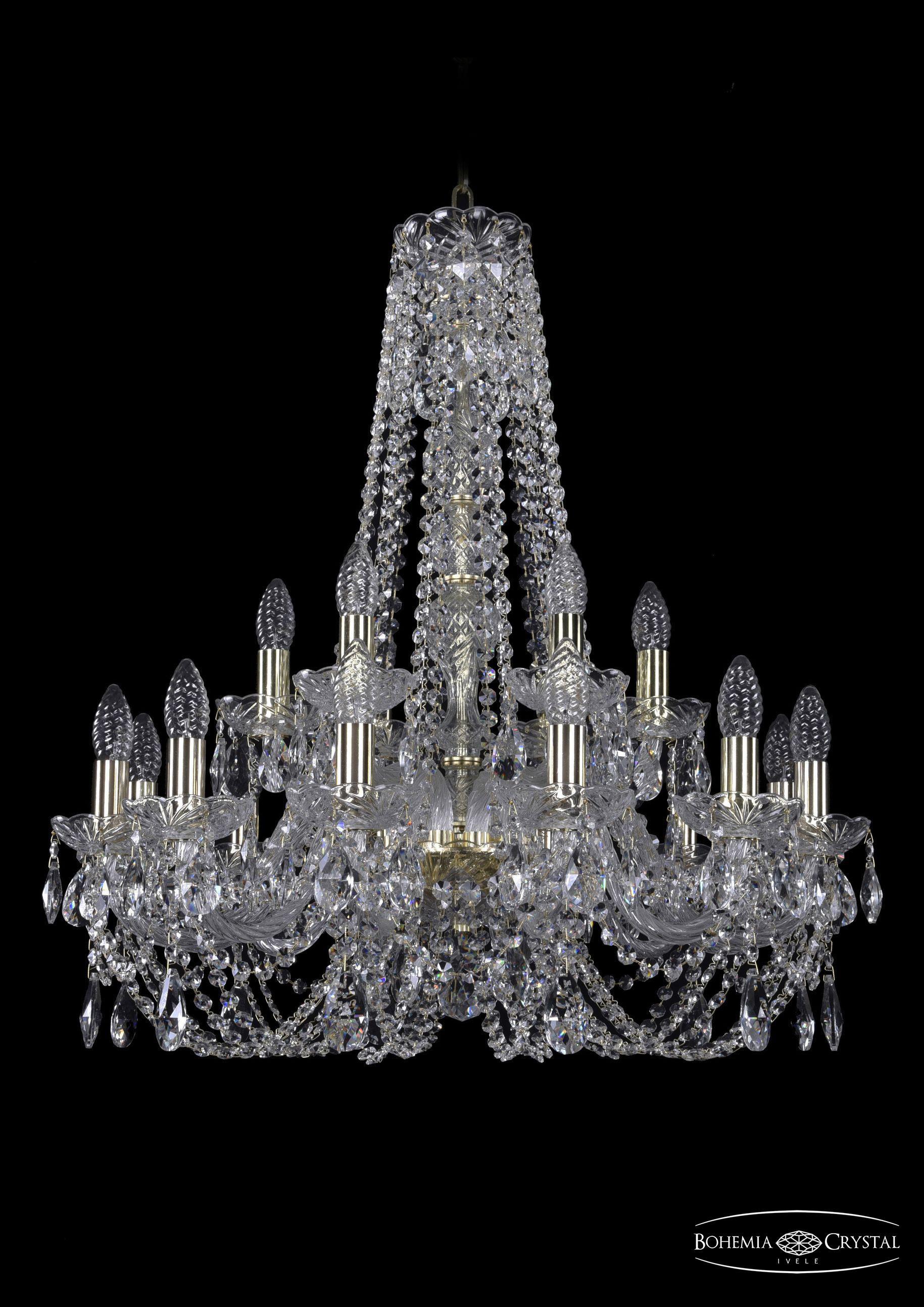

Подвесная люстра Bohemia Ivele Crystal 1406/12+6/240/h-75/G