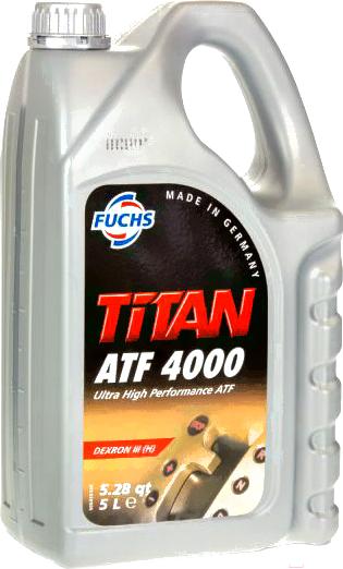 

Трансмиссионное масло Fuchs Titan ATF 4000 Dexron III H 5л красный [601427084], Titan ATF 4000 Dexron III H 5л