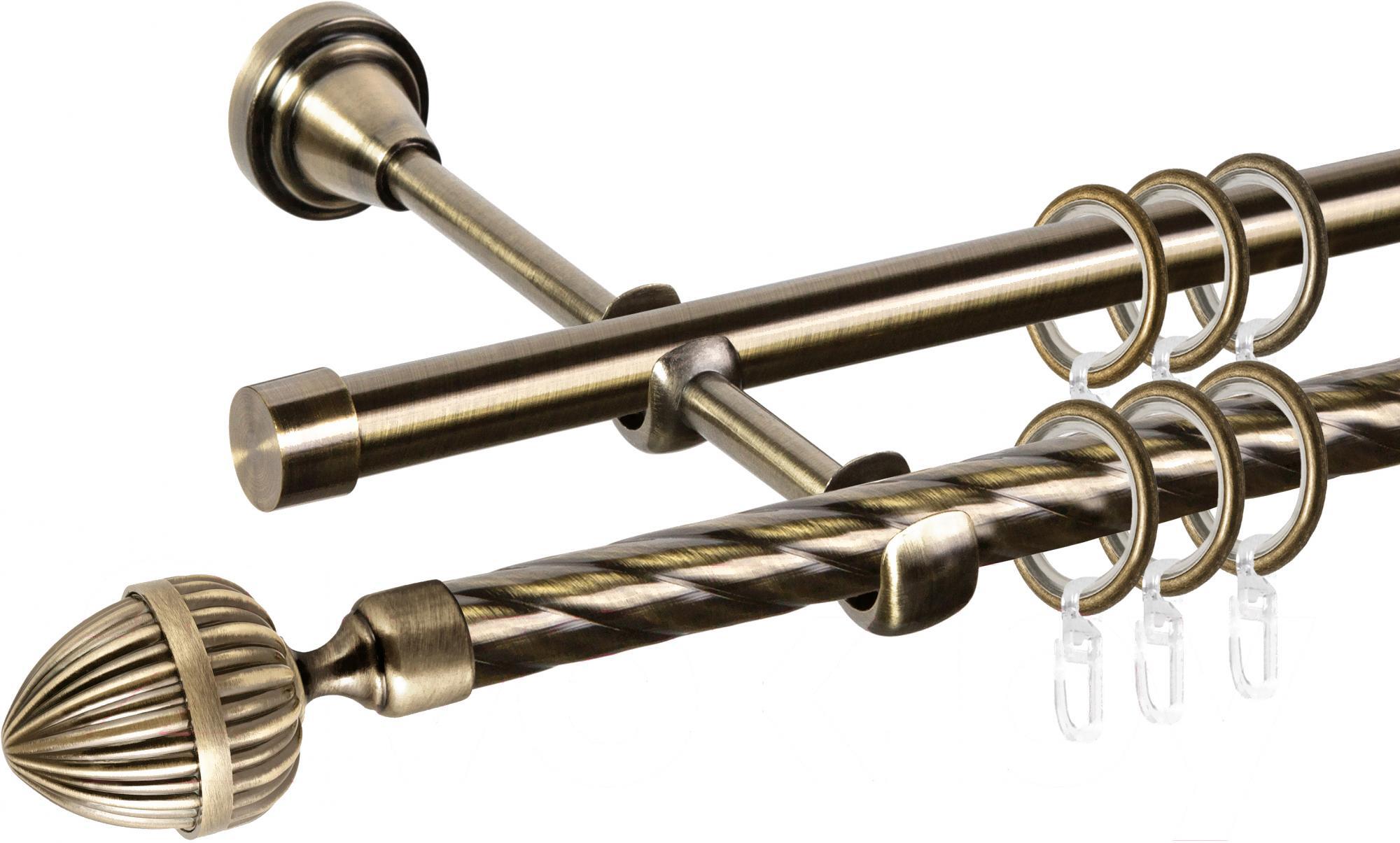 

Карниз АС ФОРОС Grace D16K/16Г составной + наконечники Милано 3.2м антик