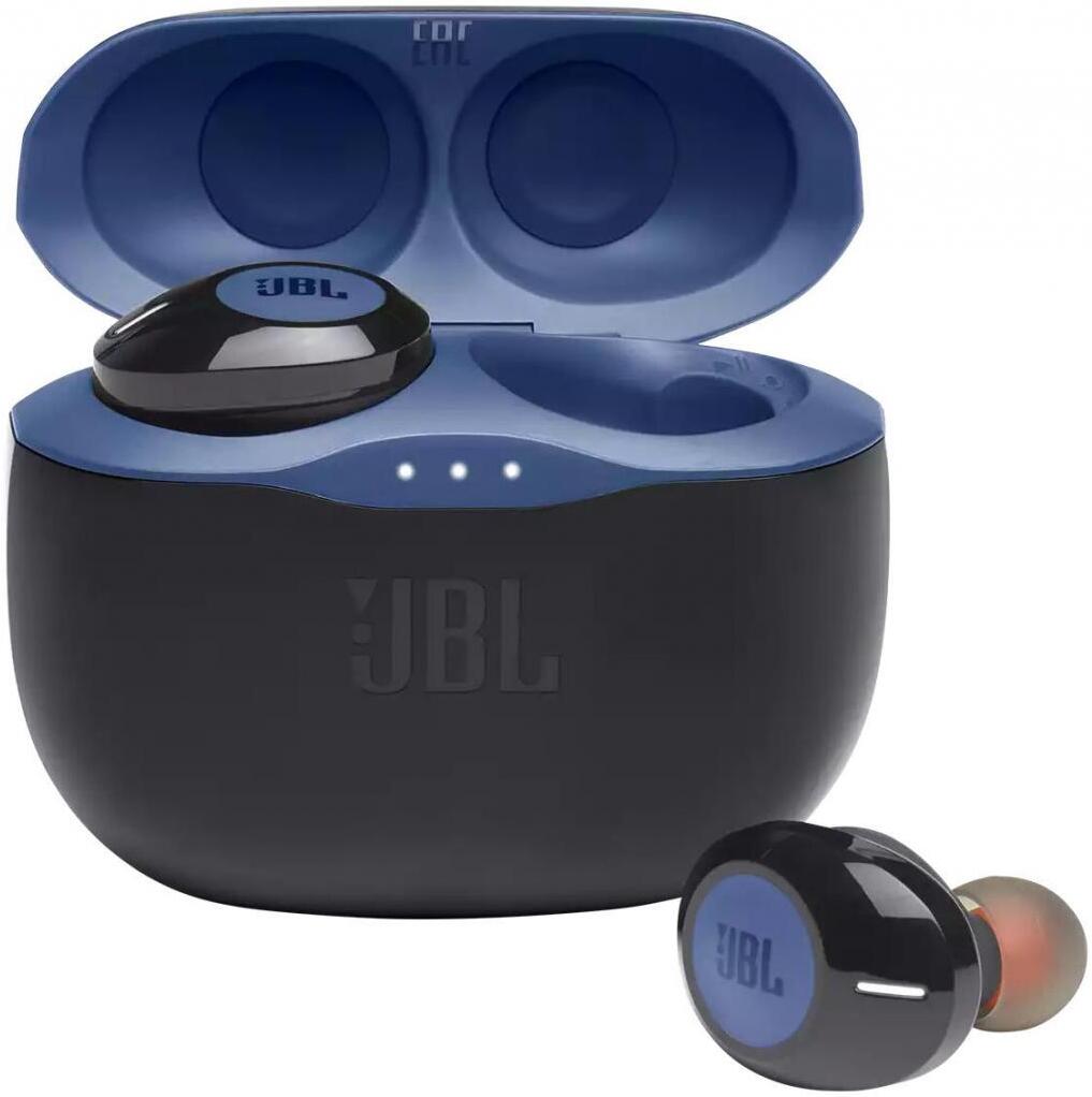 

Наушники JBL TUNE 125 TWS Blue [JBLT125TWSBLU], Наушники JBL Tune 125 TWS (черный/синий)