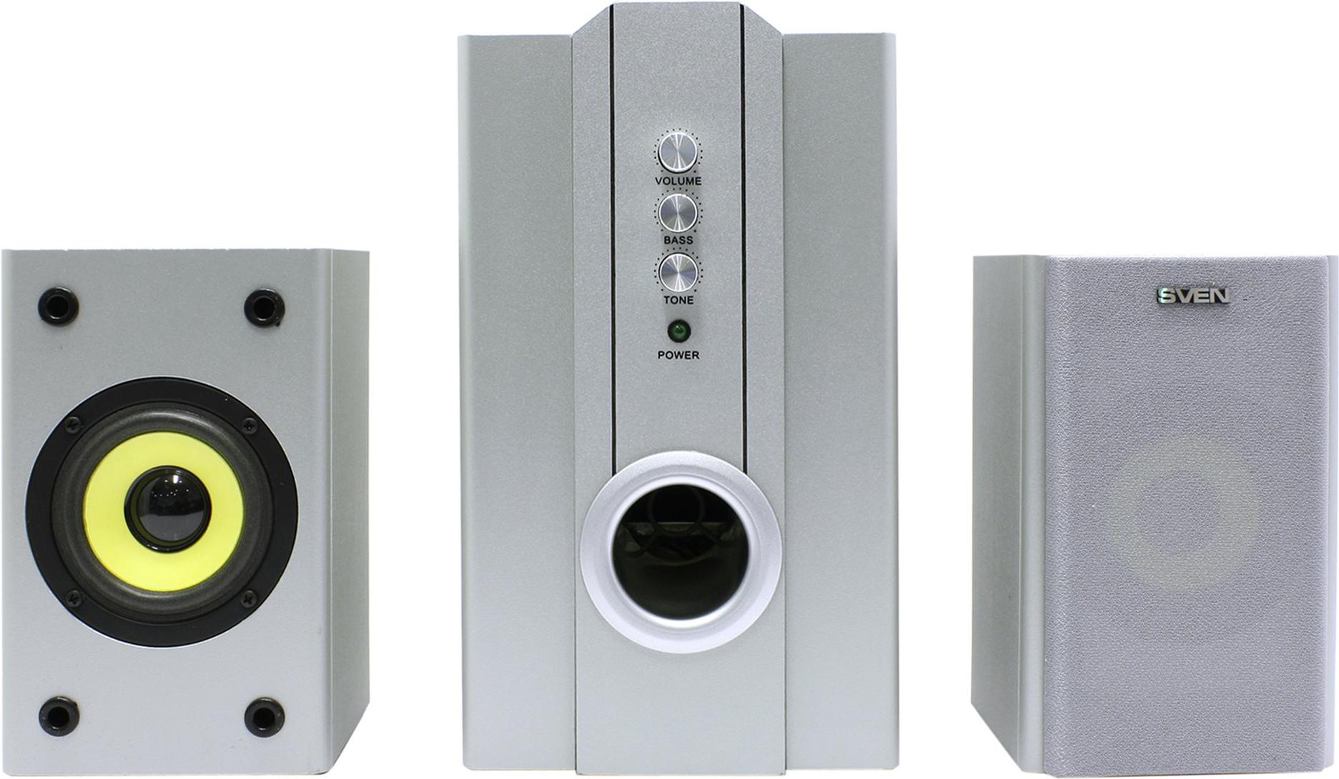 

Акустика SVEN SPS-820 (серебристый), Мультимедиа акустика Sven SPS-820 SV-0130820SL Silver