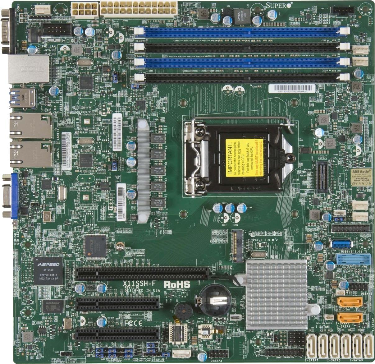 

Материнская плата Supermicro MBD-X11SSH-F-O, MBD-X11SSH-F-O