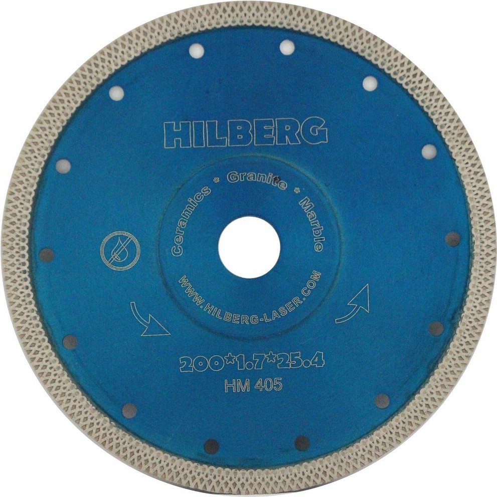 

Алмазный диск Hilberg 200 ультратонкий турбо X / HM405, Hilberg Алмазный диск 200 ультратонкий турбо X HM405