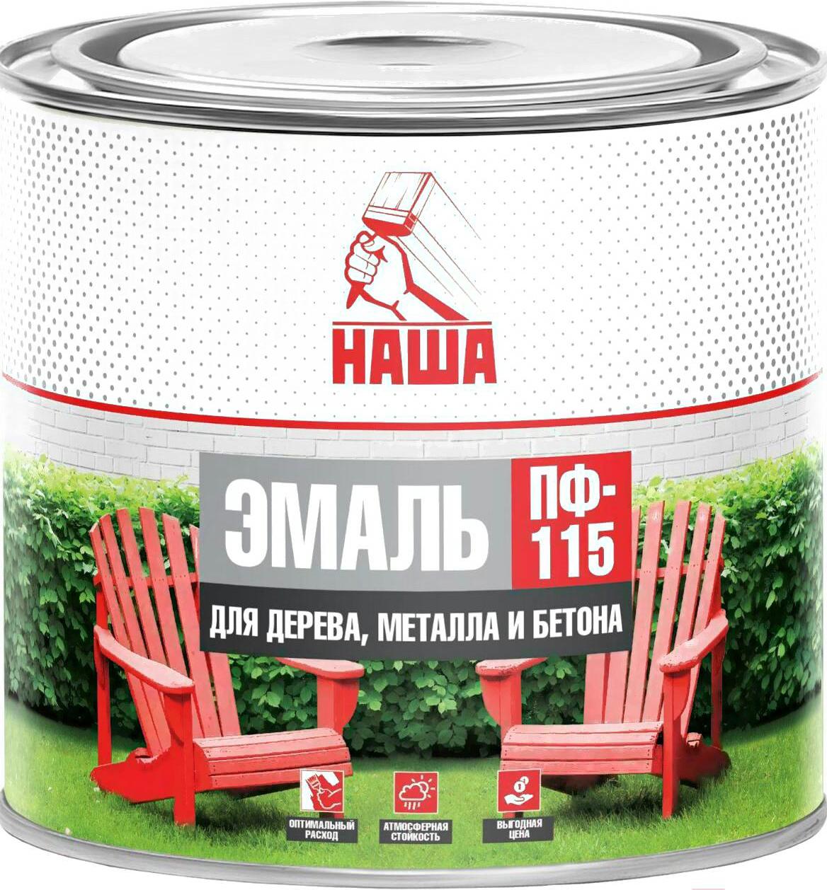 

Краска Кубанские краски Наша ПФ-115 1.8 кг (вишневый)