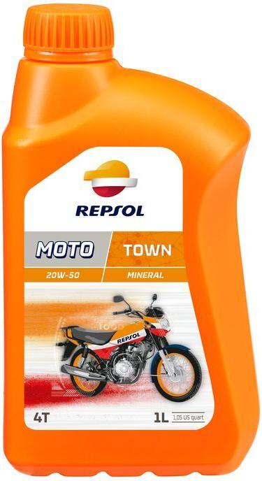 

Моторное масло Repsol Moto Town 4T 20W50 1л [RP169Q51], Moto Town 4T 20W50 1л