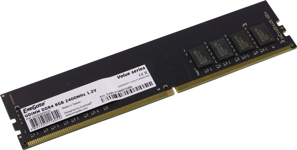 

Оперативная память ExeGate DIMM DDR4 8GB PC4-19200 2400MHz [EX287010RUS], Оперативная память ExeGate DIMM DDR4 8GB PC4-19200 2400MHz EX287010RUS