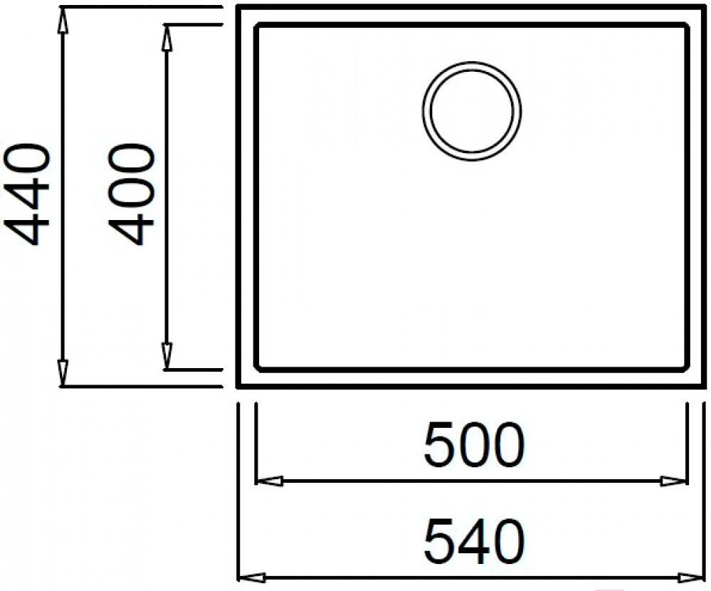

Кухонная мойка Elleci Quadra 105 Undermount M70 Ghisa [LMQ10570BSO], Quadra 105