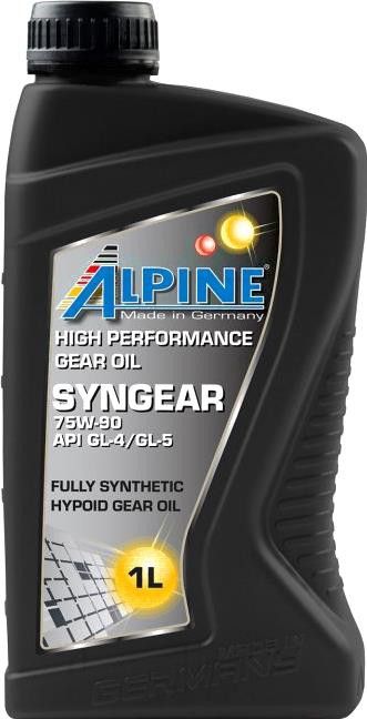 

Трансмиссионное масло Alpine Syngear 75W90 1л [0100741], Трансмиссионное масло Alpine Syngear 75W90 1л 0100741