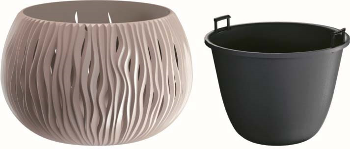 

Кашпо Prosperplast Sandy Bowl Mocha [DSK370-7529U], Sandy Bowl
