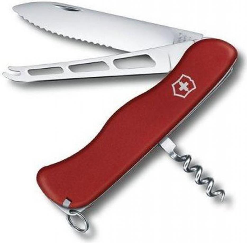 

Туристический нож Victorinox Cheese Knife 6 функций красный [0.8303.W], Cheese Knife 6 функций