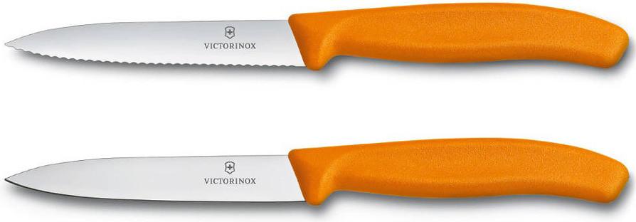 

Кухонный нож Victorinox Набор ножей Swiss Classic 2 шт блистер оранжевый [6.7796.L9B], Набор ножей Swiss Classic 2 шт блистер