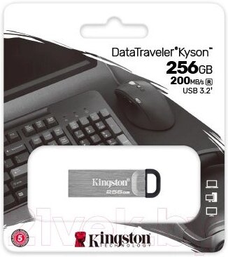 

Флешка Kingston DataTraveler Exodia 256GB USB 3.2 Gen 1 черная