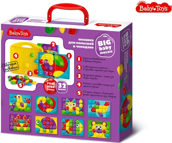 

Мозаика для малышей Десятое королевство Baby Toys Котик 32 элемента (04105)