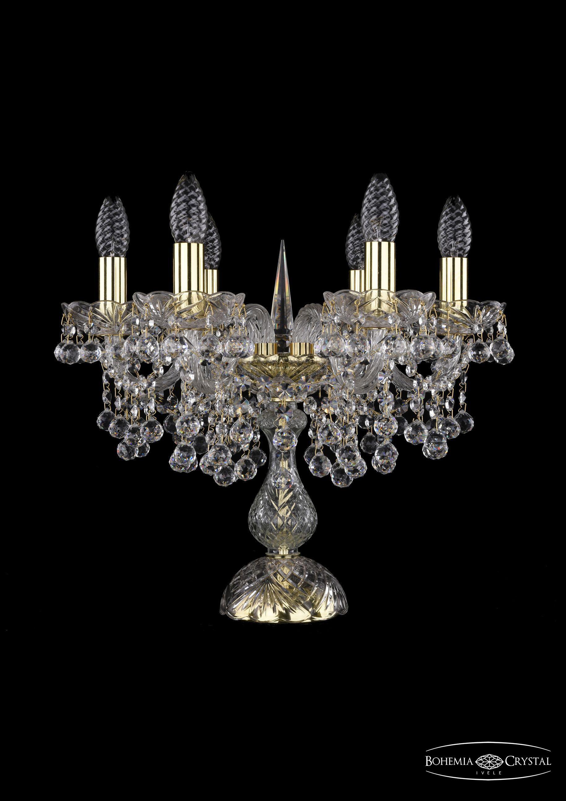 

Подвесная люстра Bohemia Ivele Crystal 1409L/6/141-39/G, Настольная лампа Bohemia Ivele Crystal 1409L/6/141-39/G