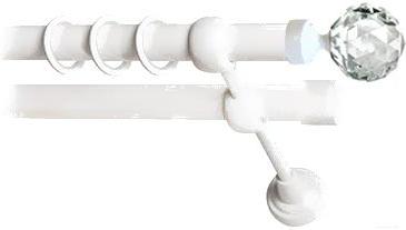

Карниз Lm Decor Кристалл 130 2р гладкий 25/19мм 3.2м белый глянец, Кристалл 130 2р гладкий 25/19мм 3.2м