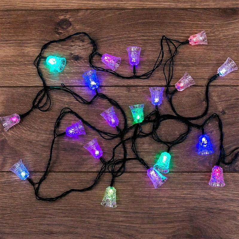 

Новогодняя гирлянда Neon-night Колокольчики 20LED RGB 2.8 м [303-062], Колокольчики 20LED 2.8 м