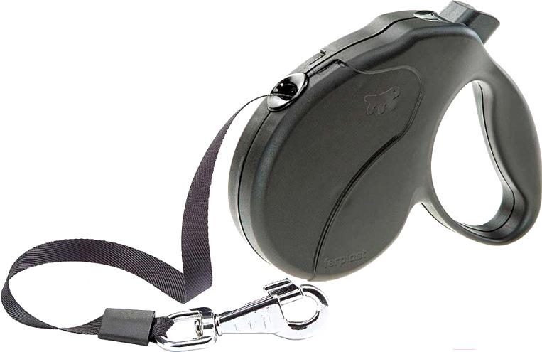 

Поводок-рулетка Ferplast Amigo Easy M / 75741517 (лента черный), Amigo Easy M лента
