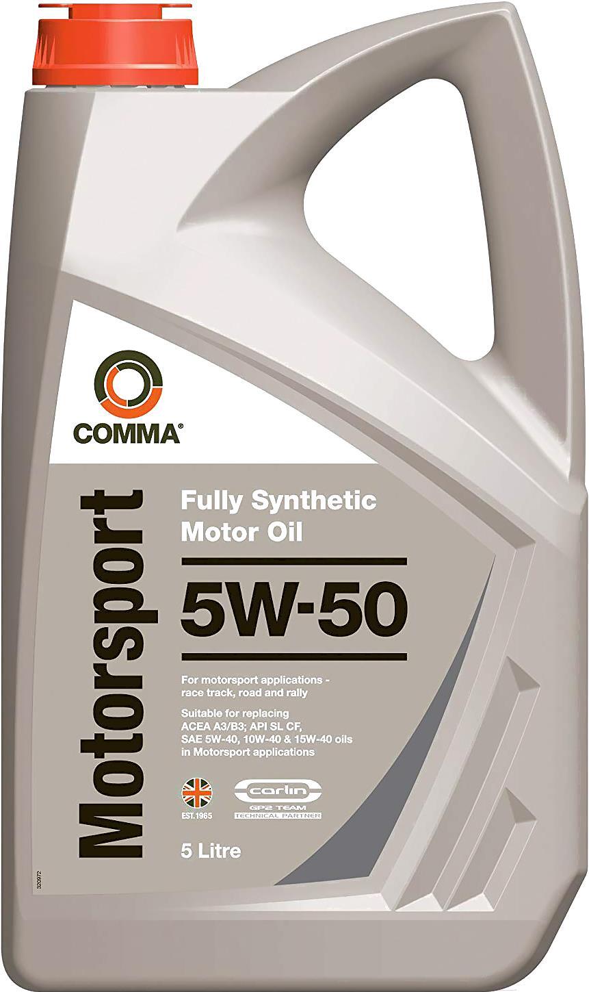 

Моторное масло Comma Motorsport 5W50 5л [MS5L], Моторное масло Comma Motorsport 5W50 5л MS5L