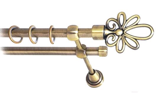 

Карниз Lm Decor Астра 170 2р гладкий 2.4м антик, Астра 170 2р гладкий 16мм 2.4м