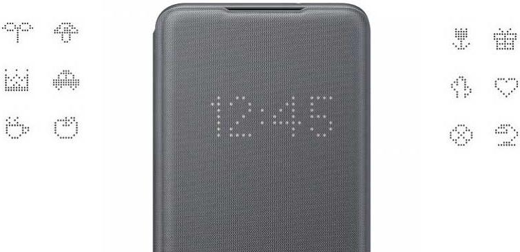 

Чехол для телефона Samsung Smart LED View Cover для S20+, Blue, Smart LED View Cover для S20+,