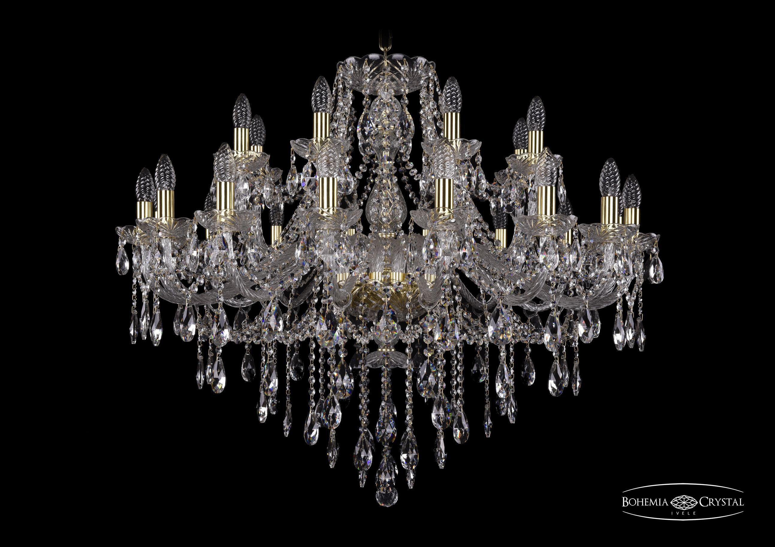 

Подвесная люстра Bohemia Ivele Crystal 1415/16+8/360/G