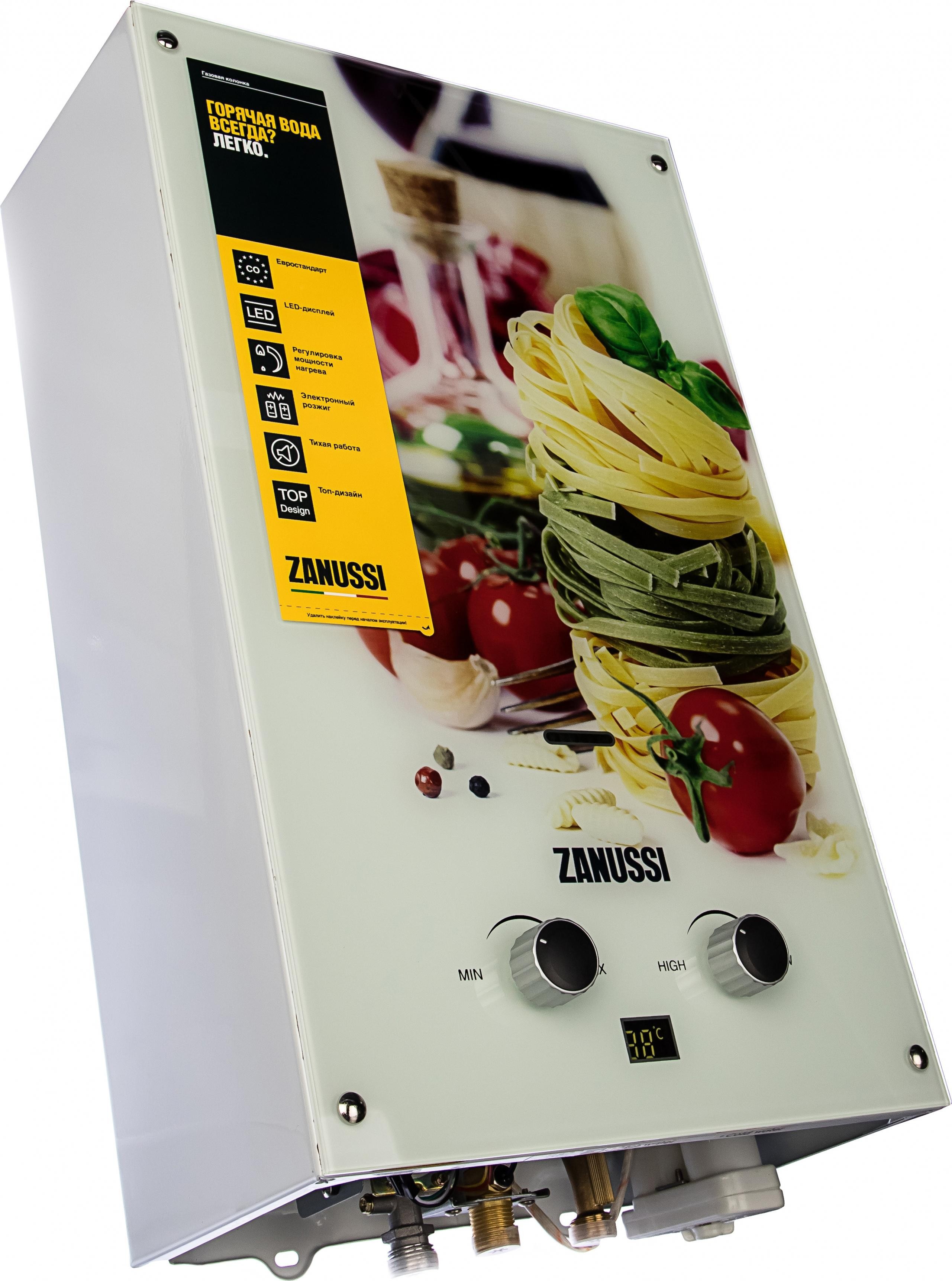 

Водонагреватель Zanussi GWH 10 Fonte Glass Paradiso