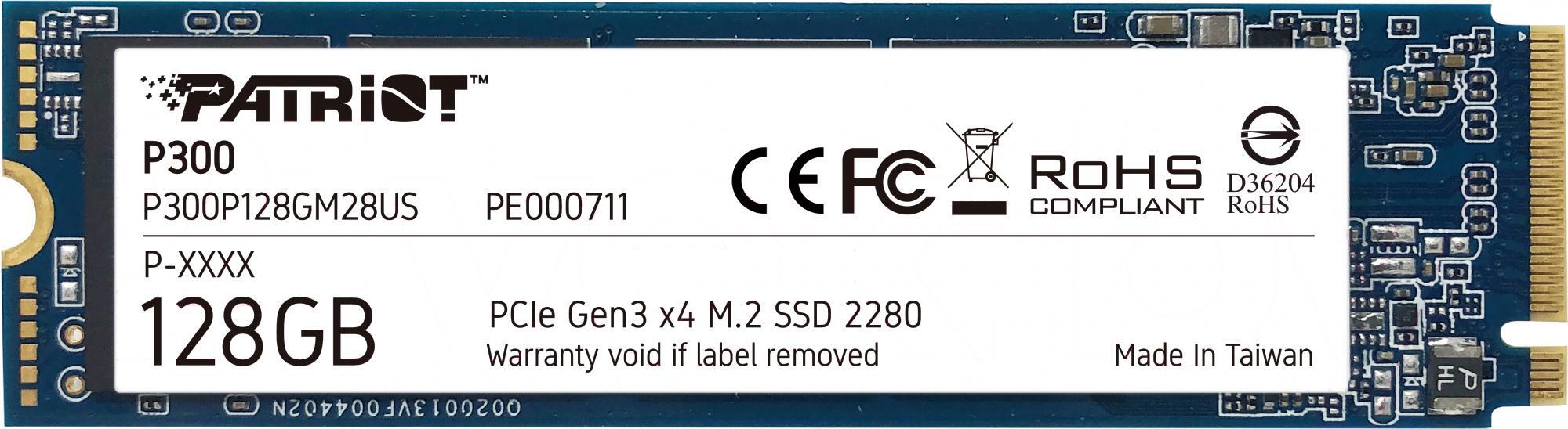 

SSD диск Patriot 2280 128GB [P300P128GM28], Накопитель SSD Patriot P300P128GM28