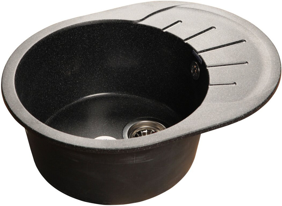 

Кухонная мойка GranFest Rondo GF-R580L черный, Кухонная мойка GranFest Rondo GF-R580L (черный)