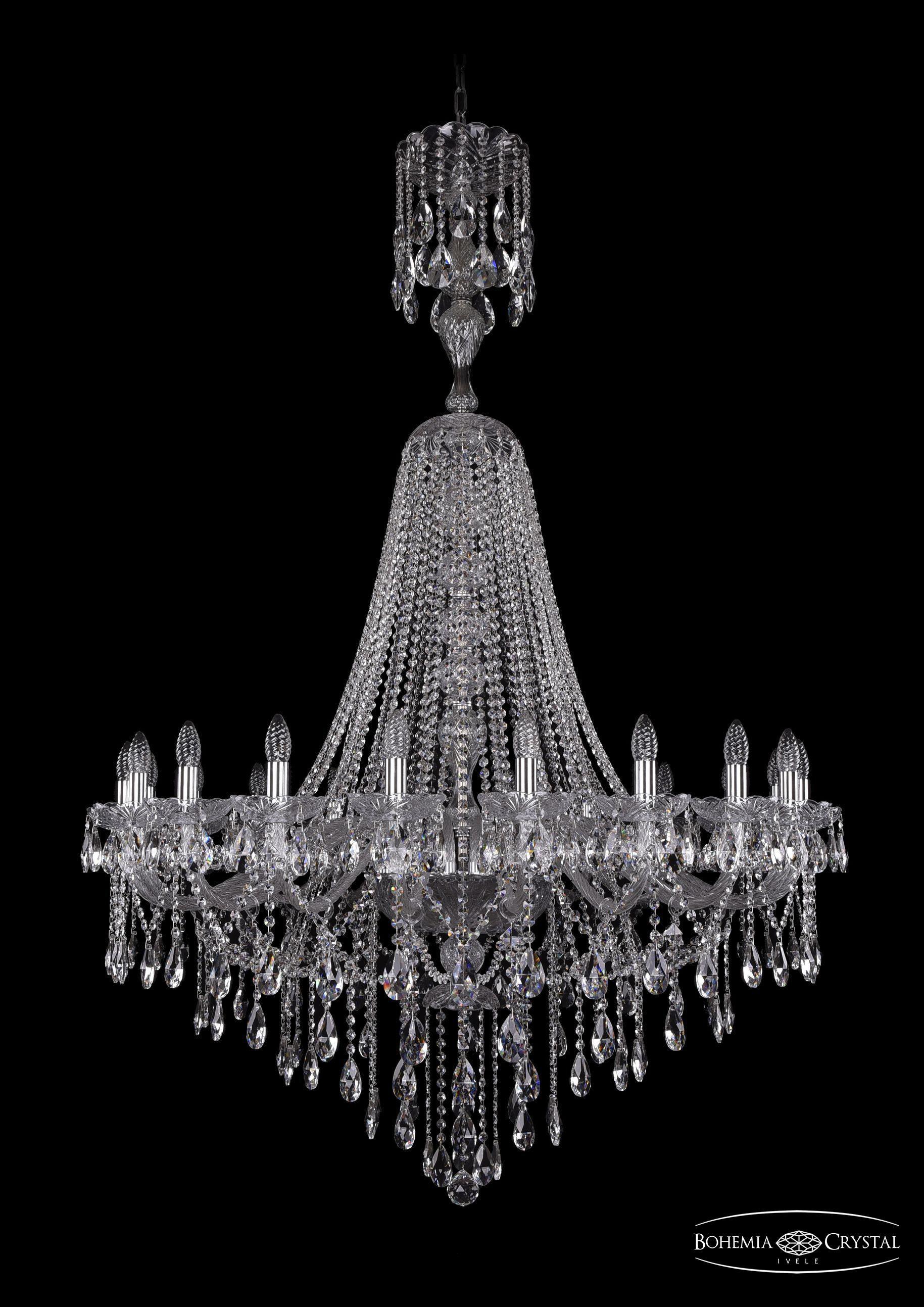 

Подвесная люстра Bohemia Ivele Crystal 1415/20/400/XL-173/Ni