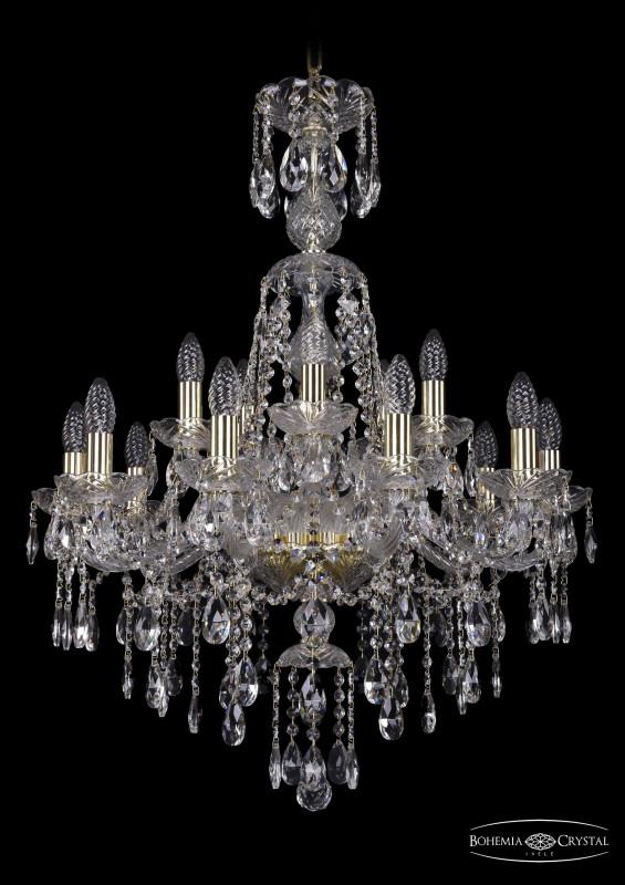 

Подвесная люстра Bohemia Ivele Crystal 1415/10+5/220/XL-86/G