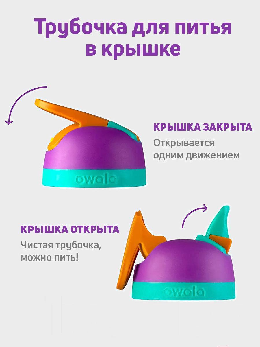 

Бутылка для воды Owala Flip Tritan Very Dark черный [OW-TRFL-VD25], Flip Tritan Very Dark