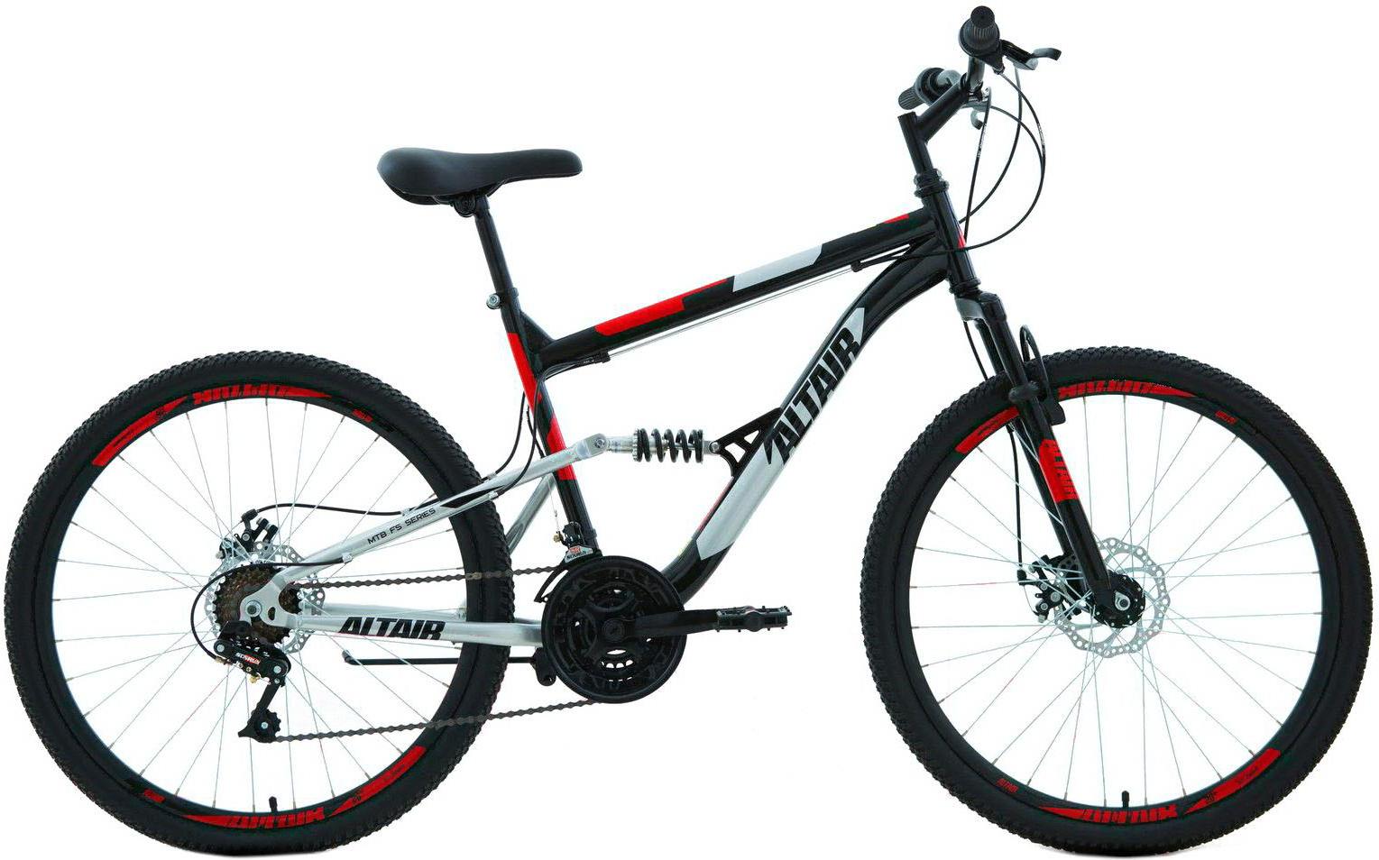 

Велосипед Forward Altair MTB FS 26" 2.0 disc рама 18 дюймов 2019 черный/красный, Altair MTB FS 26 2.0 disc 18