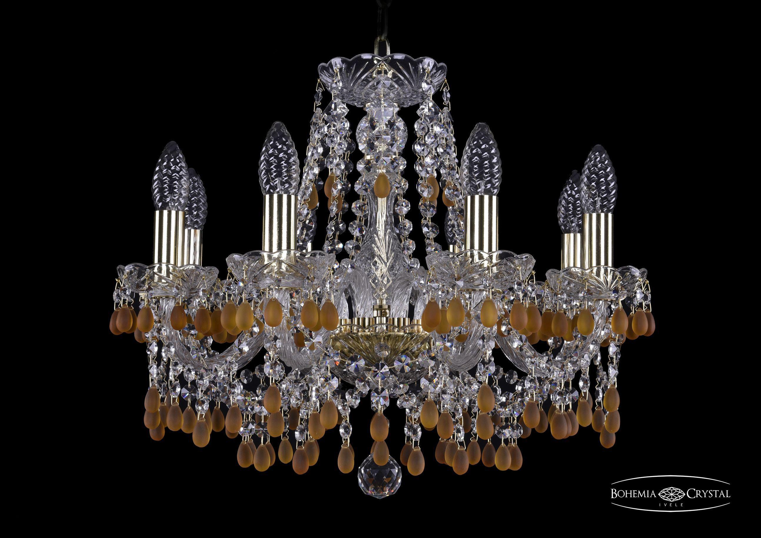 

Подвесная люстра Bohemia Ivele Crystal 1410/8/160/G/V1003