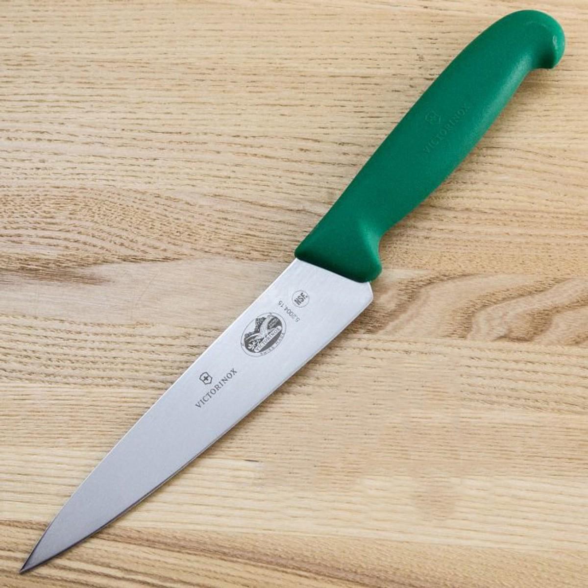 

Кухонный нож Victorinox Fibrox разделочный для мяса 151мм синий [5.2002.15], Fibrox разделочный для мяса 151мм