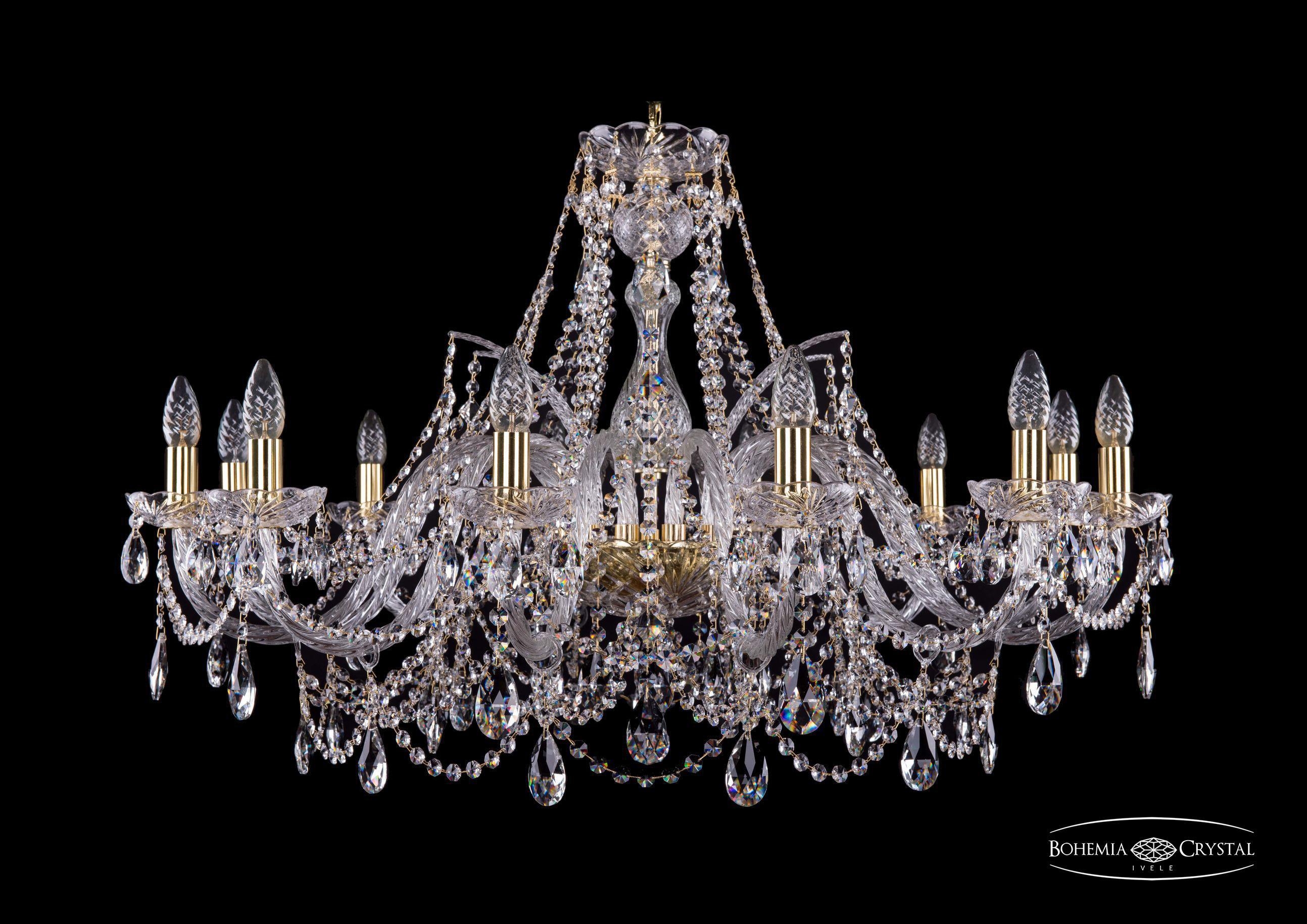 

Подвесная люстра Bohemia Ivele Crystal 1411/12/360/G