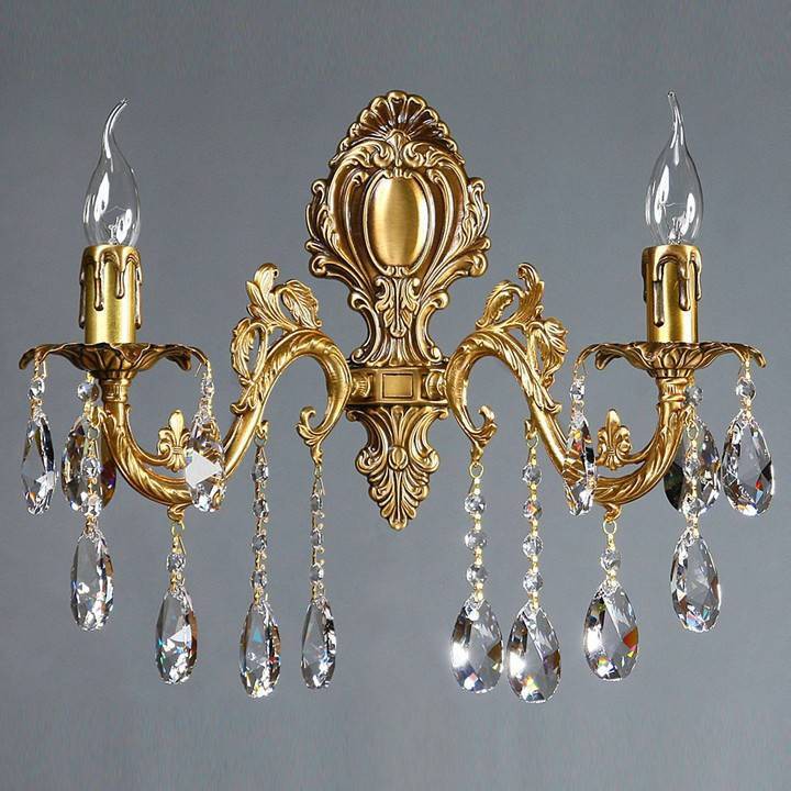 

Бра AMBIENTE by BRIZZI 2118/2 AB Tear drop [2118/2 AB Tear Drop], Бра AMBIENTE by BRIZZI 2118/2 AB Tear drop