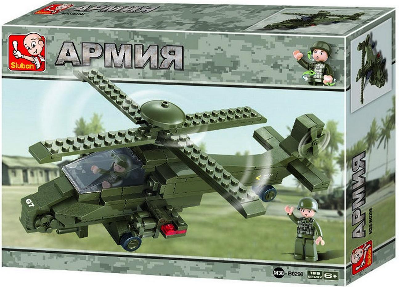 

Конструктор Sluban Боевой вертолет M38-B0298, Армия Боевой вертолет M38-B0298